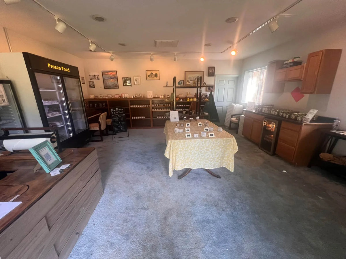 Inside the New Magnolia Homestead farm shop in Thaxton, VA near Bedford